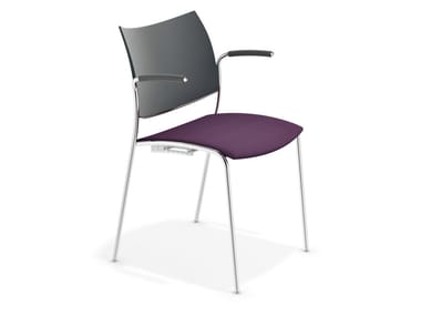 COBRA - Reception chair with armrests by Casala