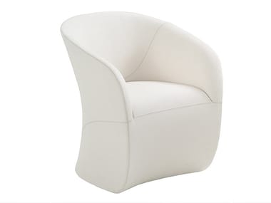 CALLA - Upholstered easy chair with armrests by Zanotta