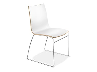 ONYX I - Sled base laminate chair by Casala