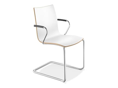 ONYX II - Laminate chair with armrests by Casala