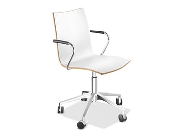 ONYX IV - Laminate chair with armrests by Casala