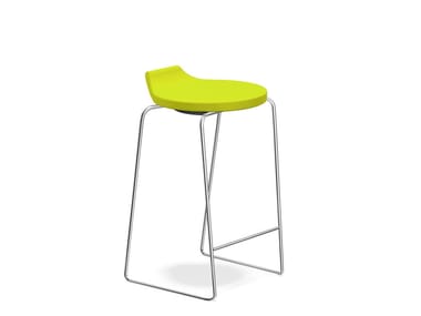 RAVELLE I - Low upholstered stool by Casala