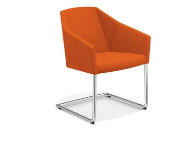 PARKER III - Cantilever fabric easy chair by Casala