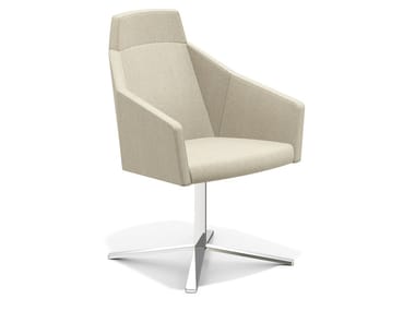 PARKER IV - Easy chair with 4-spoke base high-back by Casala