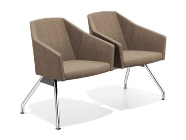 PARKER TRAVERSE - Beam seating with armrests by Casala