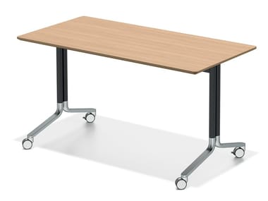 TEMO FLIPTOP - Folding meeting table with castors by Casala