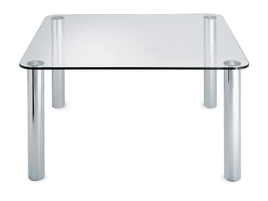 MARCUSO 2530 - Square crystal table by Zanotta