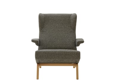 ARCHI - Fabric armchair with armrests by Ligne Roset