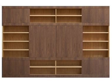 MASCHERA SCORREVOLE - Wooden bookcase by Morelato