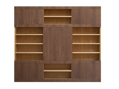 MASCHERA SCORREVOLE - Wooden bookcase by Morelato