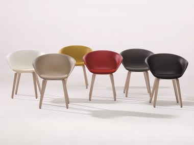 DUNA 02 - Ergonomic polypropylene chair by Arper