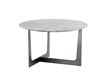 ILARY - Round marble coffee table by Poltrona Frau