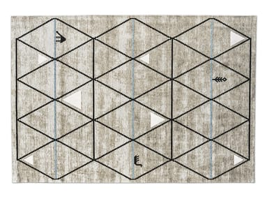 GAVA - Rectangular rug with geometric shapes by Calligaris