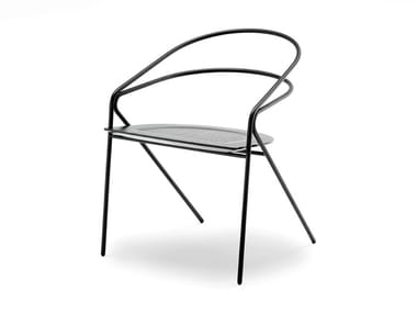 GEORGE'S LIGHT - Steel chair by Living Divani