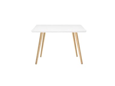 GHER - Square wooden table by Arper