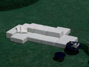 EXTRA WALL - Sectional upholstered garden sofa by Living Divani