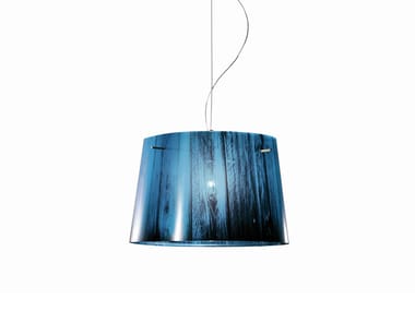 WOODY - Suspension lamp in wood and polycarbonate by Slamp