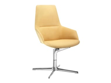 ASTON - Fabric office chair with armrests with 4-Spoke base by Arper