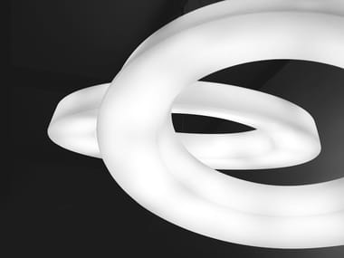 CIRCULAR POL - LED dimmable polyethylene pendant lamp by Martinelli Luce