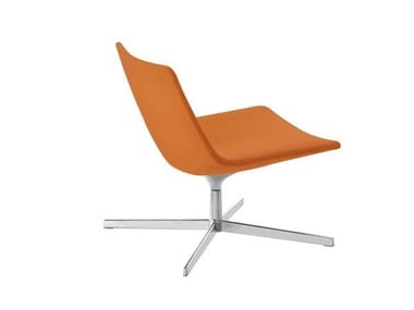 CATIFA 60 - Swivel easy chair with 4-spoke base by Arper