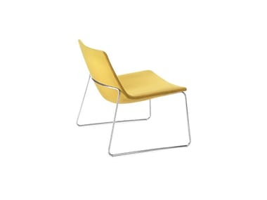 CATIFA 60 - Sled base fabric easy chair by Arper