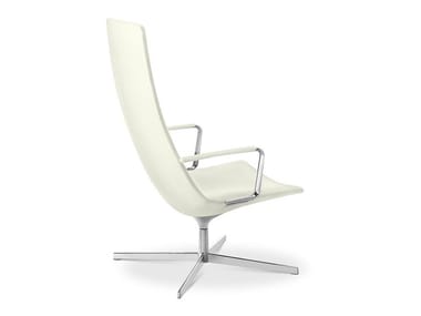 CATIFA 70 - Armchair with 4-spoke base with armrests by Arper