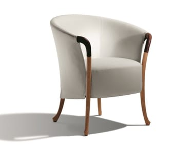 PROGETTI - Fabric easy chair with armrests by Giorgetti