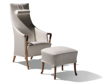 PROGETTI - Fabric armchair with headrest by Giorgetti