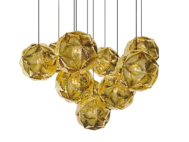 PUFF - LED brass pendant lamp by Tom Dixon