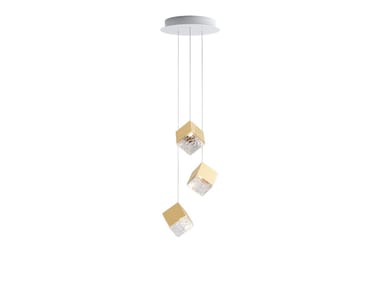 PYRITE 3 - LED crystal pendant lamp by bomma