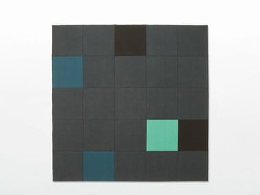 QUADRI DOUBLE - Custom felt rug by Paola Lenti