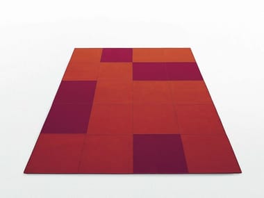 QUADRI - Rectangular felt rug by Paola Lenti