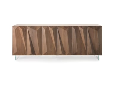 QUARTZ - Sideboard with integrated lighting by Reflex