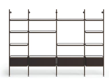 RADICE - Sectional modular bookcase by Natuzzi Italia