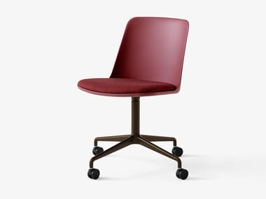 RELY HW22 - Swivel polypropylene office chair with 4-Spoke base by &tradition