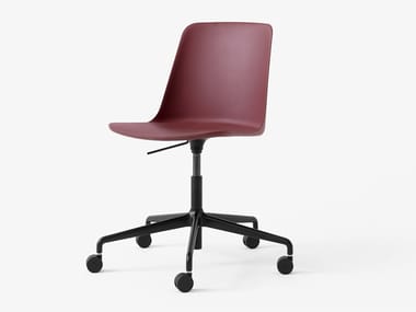 RELY HW28 - Swivel height-adjustable polypropylene office chair by &tradition