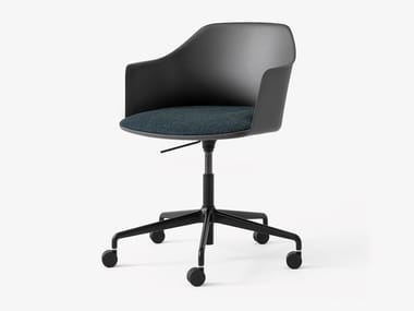 RELY HW54 - Height-adjustable polypropylene office chair with 5-Spoke base by &tradition