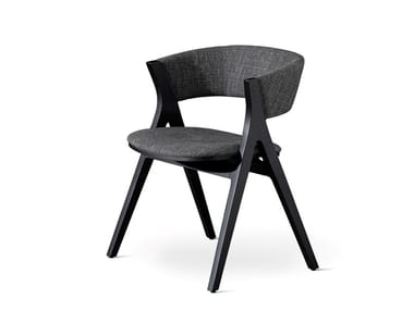 REMO - Fabric chair with ash structure by Bonaldo