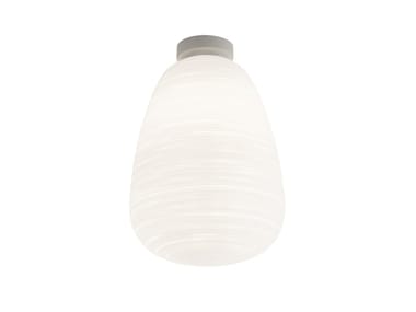 RITUALS 1 - Blown glass ceiling lamp by Foscarini