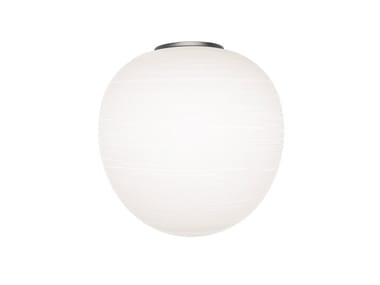 RITUALS XL SEMI - Blown glass wall lamp by Foscarini