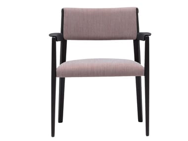 RIZO SO2043 - Solid wood easy chair with integrated cushion by Andreu World