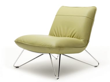 ROLF BENZ 394 - Leather easy chair by Rolf Benz