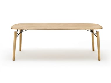 ROLF BENZ 964 - Rectangular wooden dining table by Rolf Benz