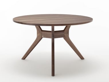 ROLF BENZ 965 - Round wooden dining table by Rolf Benz