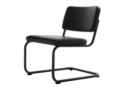 S 32 PVL - Cantilever leather easy chair by Thonet