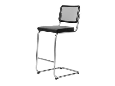 S 32 SPVNH - Cantilever upholstered mesh stool by Thonet