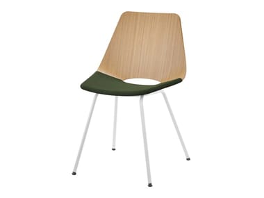 S 661 SPV - Multi-layer wood chair with integrated cushion by Thonet