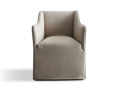 SAIA - Upholstered fabric chair with armrests by Gervasoni