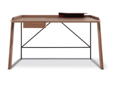 SCRIBA - Wooden secretary desk with drawers by Bonaldo