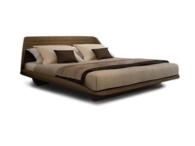 SEGNO - Leather double bed by Reflex